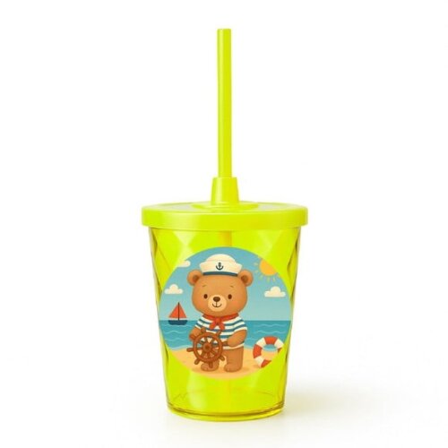 Copo Twister Personalizado 300ml Ursinho Marinheiro