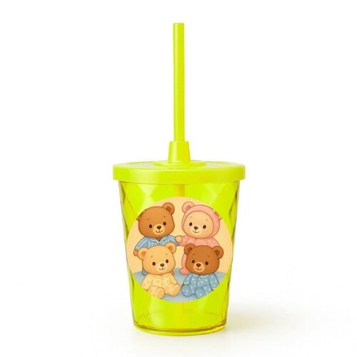 Copo Twister Personalizado 300ml Ursinhos de Pijama