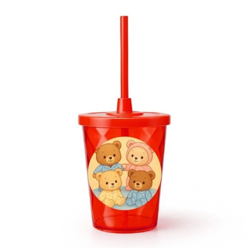 Copo Twister Personalizado 300ml Ursinhos de Pijama