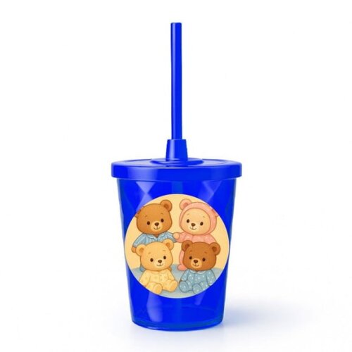 Copo Twister Personalizado 300ml Ursinhos de Pijama