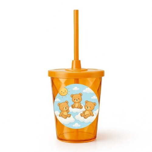 Copo Twister Personalizado 300ml Ursinhos na Nuvem