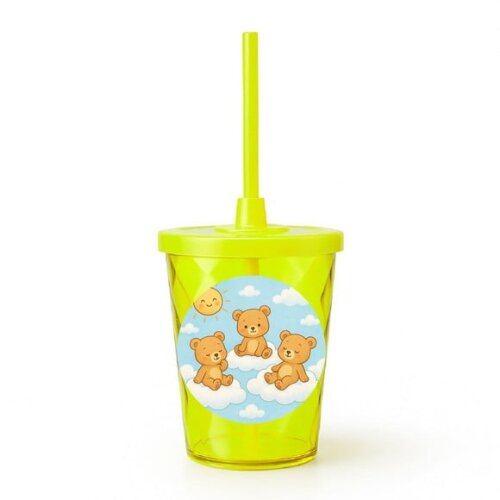 Copo Twister Personalizado 300ml Ursinhos na Nuvem