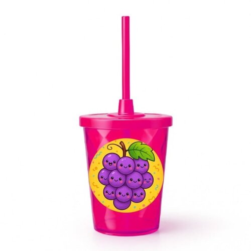 Copo Twister Personalizado 300ml Uvinhas Fofas