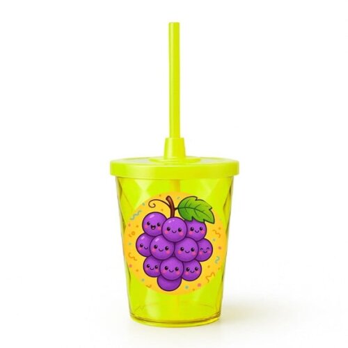Copo Twister Personalizado 300ml Uvinhas Fofas