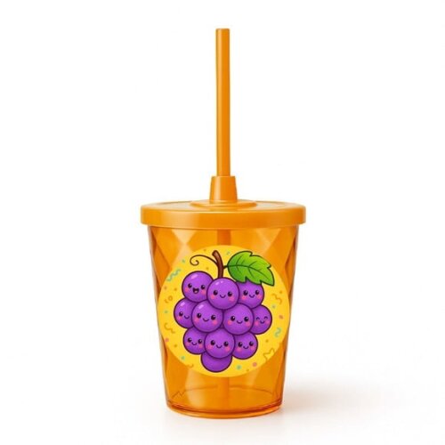 Copo Twister Personalizado 300ml Uvinhas Fofas
