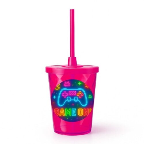 Copo Twister Personalizado 300ml Video Game Neon