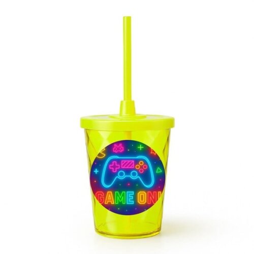 Copo Twister Personalizado 300ml Video Game Neon