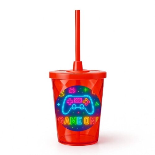 Copo Twister Personalizado 300ml Video Game Neon
