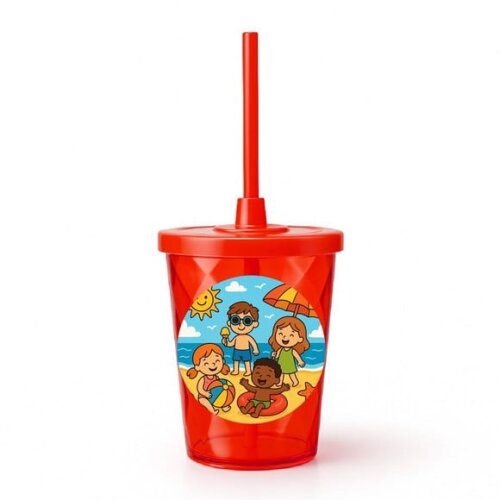 Copo Twister Personalizado 300ml Verão Divertido