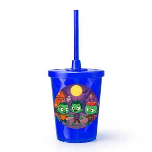 Copo Twister Personalizado 300ml Zumbis Fofinhos
