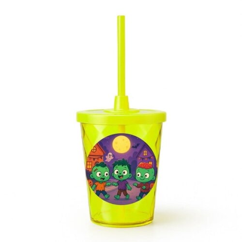 Copo Twister Personalizado 300ml Zumbis Fofinhos