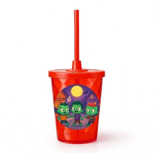 Copo Twister Personalizado 300ml Zumbis Fofinhos