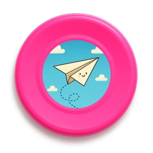 Disco de Arremesso Frisbee Aviãozinho de Papel