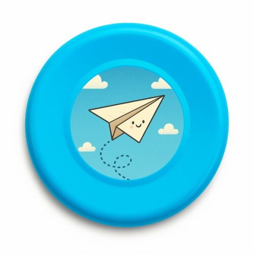Disco de Arremesso Frisbee Aviãozinho de Papel