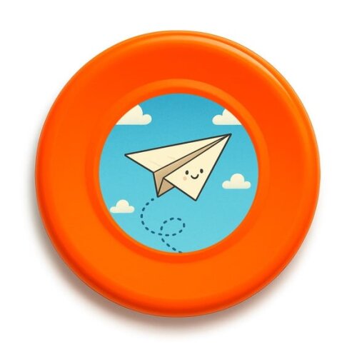 Disco de Arremesso Frisbee Aviãozinho de Papel