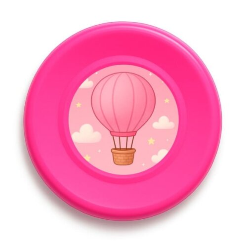 Disco de Arremesso Frisbee Balão de Ar Rosa
