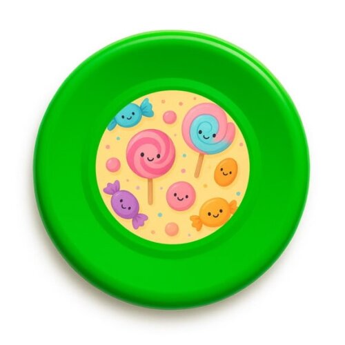 Disco de Arremesso Frisbee Balas e Pirulitos