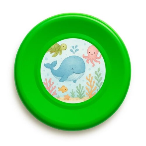 Disco de Arremesso Frisbee Baleia Aquarela