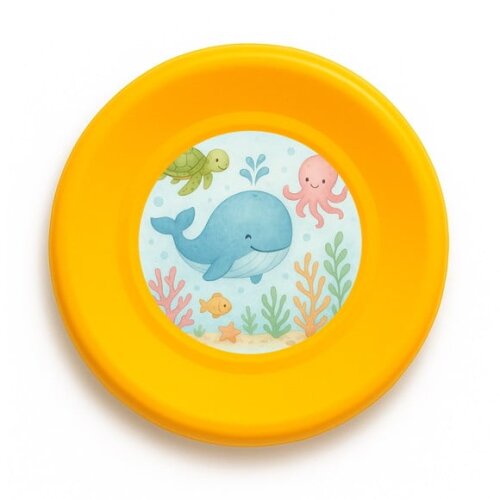 Disco de Arremesso Frisbee Baleia Aquarela