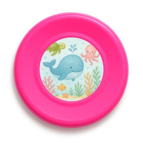 Disco de Arremesso Frisbee Baleia Aquarela