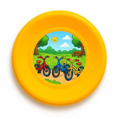 Disco de Arremesso Frisbee Bicicletas Coloridas