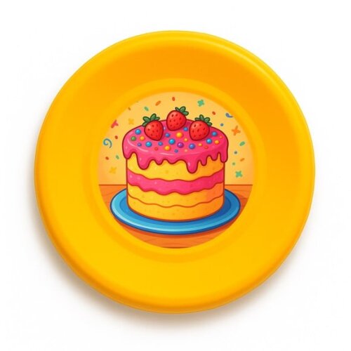 Disco de Arremesso Frisbee Bolo Confeitado