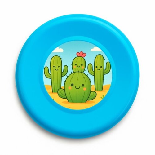 Disco de Arremesso Frisbee Cactos Fofos