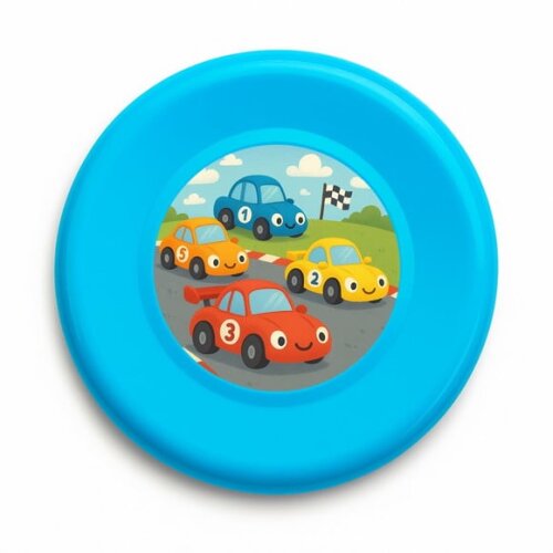Disco de Arremesso Frisbee Carros de Corridas