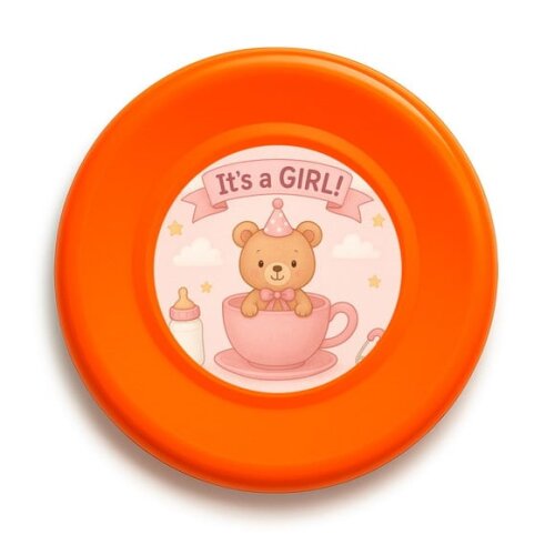 Disco de Arremesso Frisbee Chá de Bebê Menina