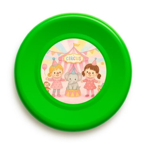 Disco de Arremesso Frisbee Circo Palhacinhas Aquarela