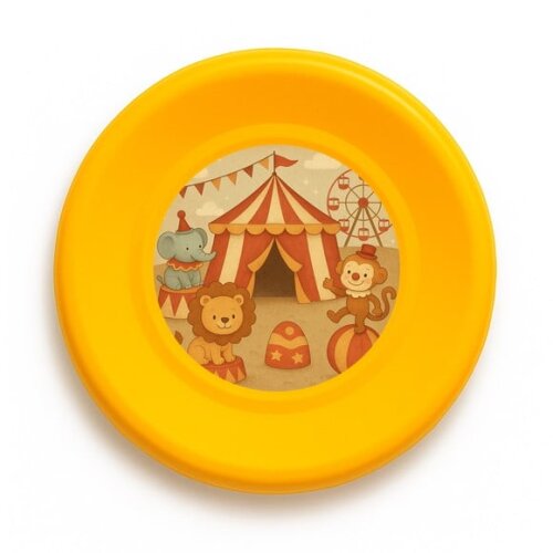 Disco de Arremesso Frisbee Circo Vintage