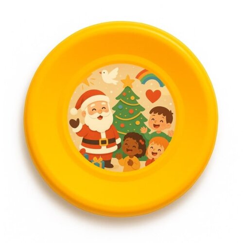 Disco de Arremesso Frisbee Feliz Natal