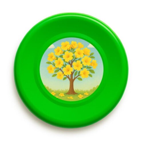 Disco de Arremesso Frisbee Flor de Ipê Amarela