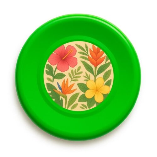 Disco de Arremesso Frisbee Flores Tropicais