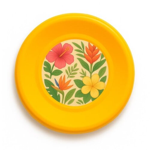 Disco de Arremesso Frisbee Flores Tropicais