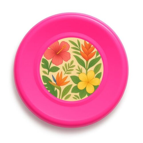 Disco de Arremesso Frisbee Flores Tropicais