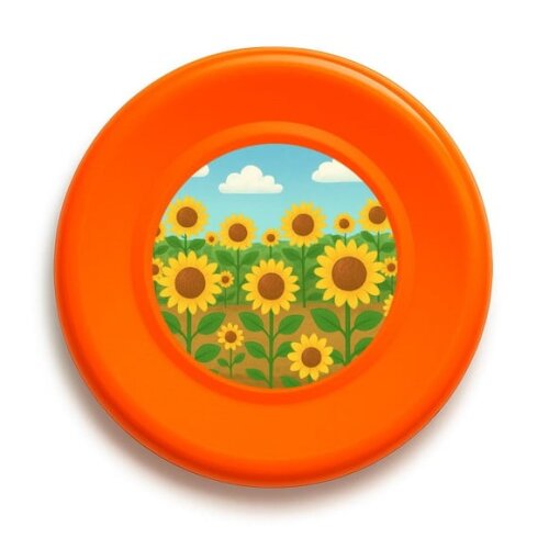 Disco de Arremesso Frisbee Girassóis