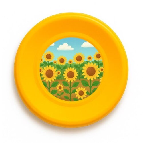 Disco de Arremesso Frisbee Girassóis