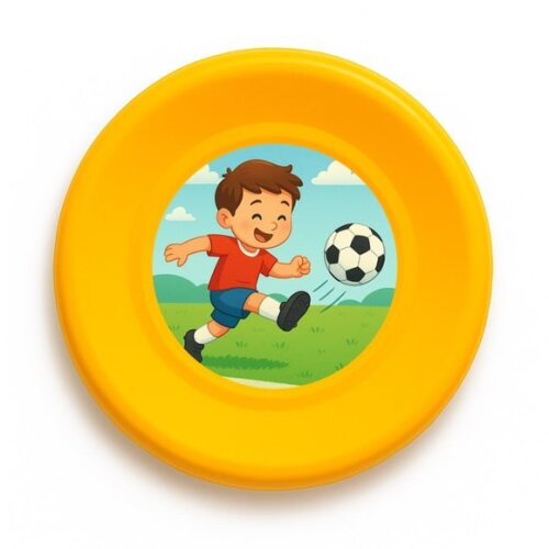 Disco de Arremesso Frisbee Jogador de Futebol