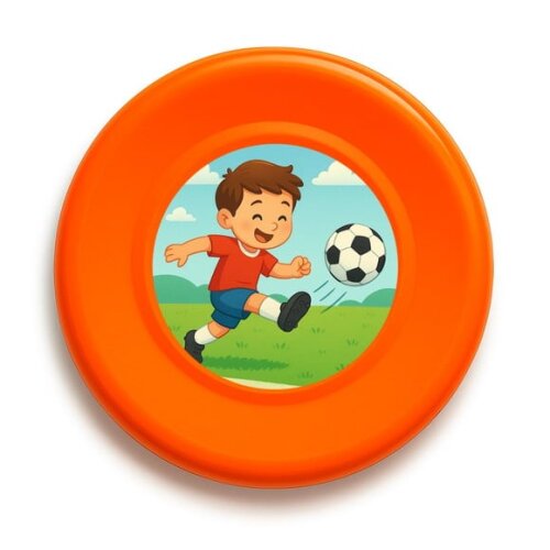 Disco de Arremesso Frisbee Jogador de Futebol