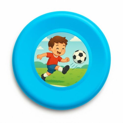 Disco de Arremesso Frisbee Jogador de Futebol