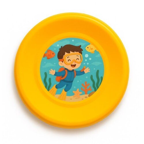 Disco de Arremesso Frisbee Menino Mergulhador