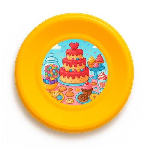 Disco de Arremesso Frisbee Mesa de Doces Coloridos