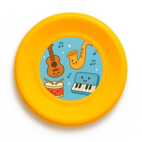 Disco de Arremesso Frisbee Músicas e Instrumentos
