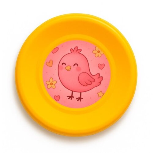 Disco de Arremesso Frisbee Passarinho Rosa