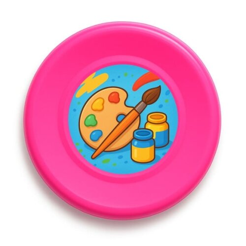 Disco de Arremesso Frisbee Pintura e Tintas