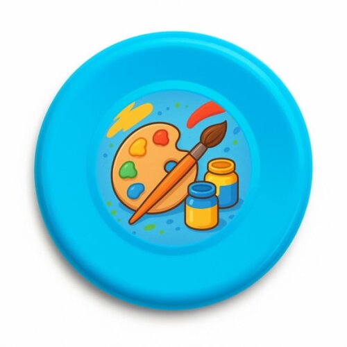 Disco de Arremesso Frisbee Pintura e Tintas