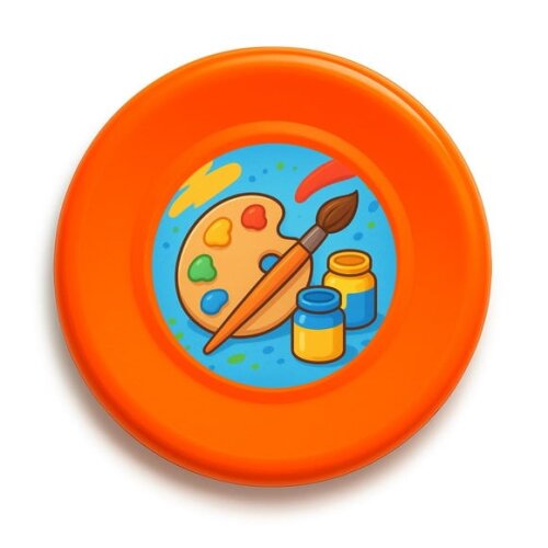 Disco de Arremesso Frisbee Pintura e Tintas