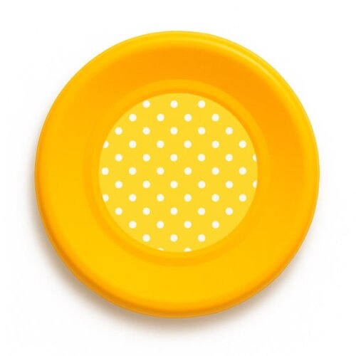 Disco de Arremesso Frisbee Poá Amarelo