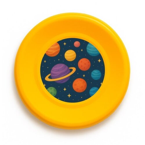 Disco de Arremesso Frisbee Planetas Coloridos
